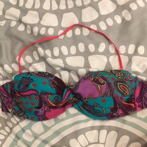 Multi colored bikini top